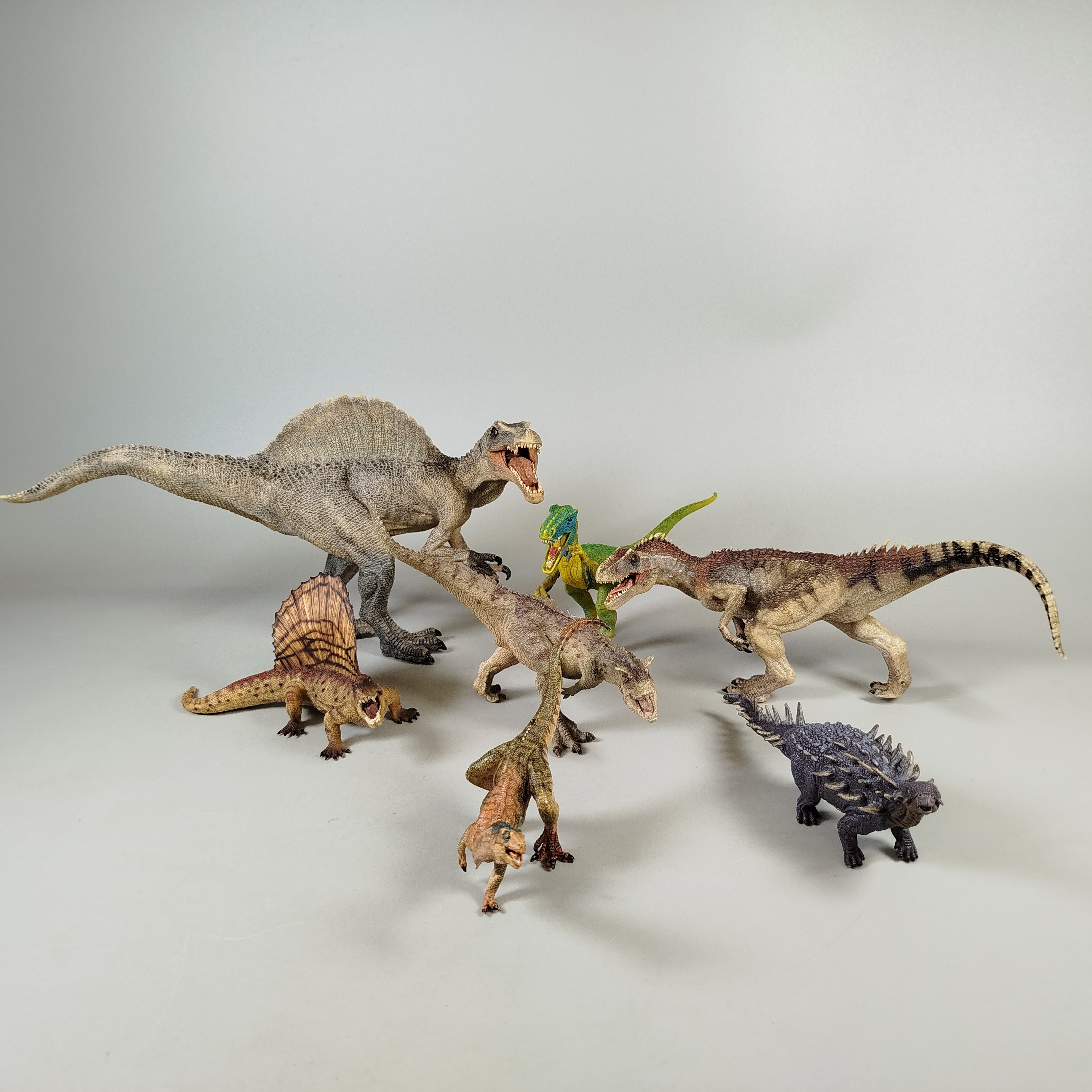 Papo Dinosaurier Figuren Set von 7 – detailreiche Dino Sammlerfiguren